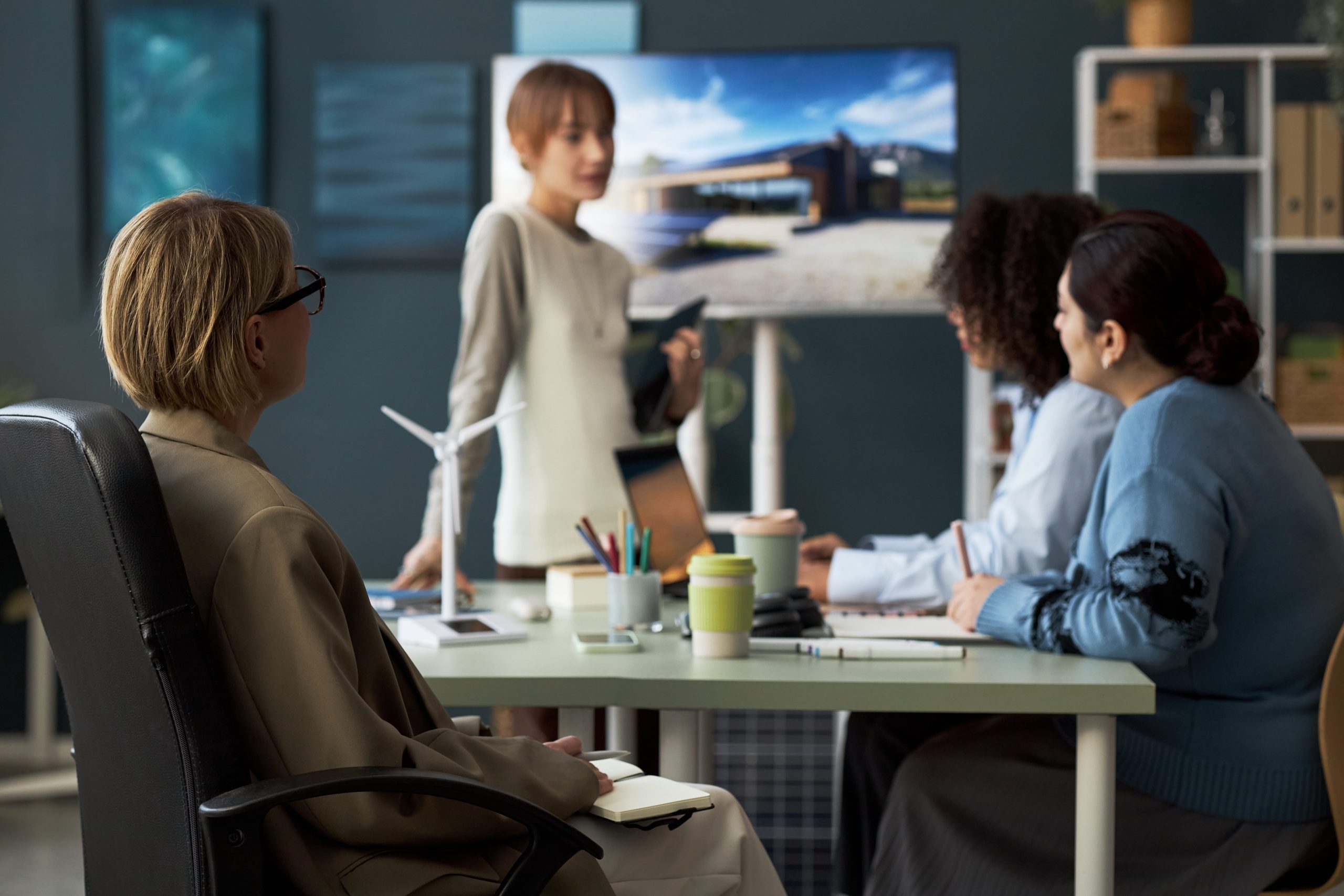 Business meeting in a modern office